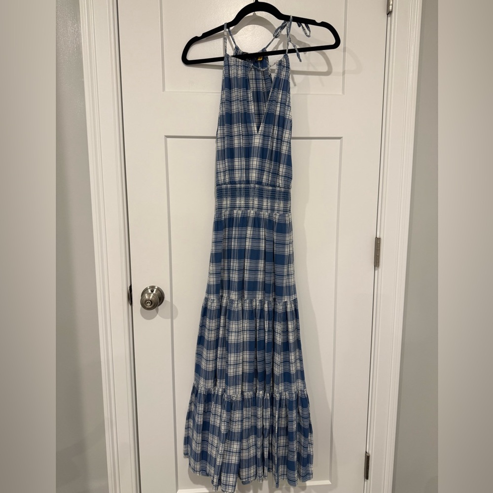 Polo Ralph Lauren Blue and White Plaid Dress